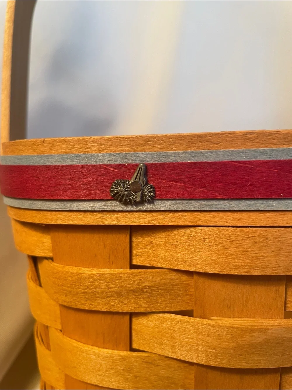 Longaberger cheerleading lunchbox basket